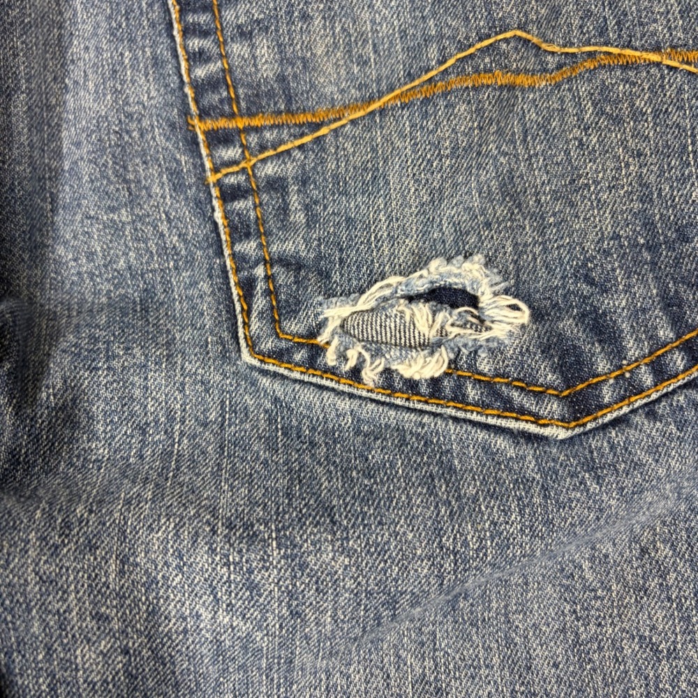 Aeropostale Briggs‎ Slim Bootcut Mens Jeans Medium Wash Distressed Size 36/30 - Picture 12 of 12